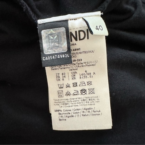 Fendi 2019 Women’s Zucca FF Logo T-Shirt - S - Picture 8 of 12